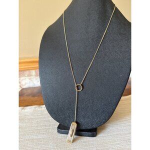 Gold Tone Metal Fitbit Flex 2  Necklace With Pendant That Opens Chain